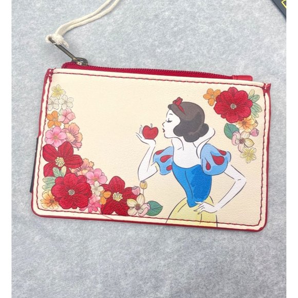 Loungefly Disney Snow White And The Seven Dwarfs Floral Cardholder - Picture 2 of 9